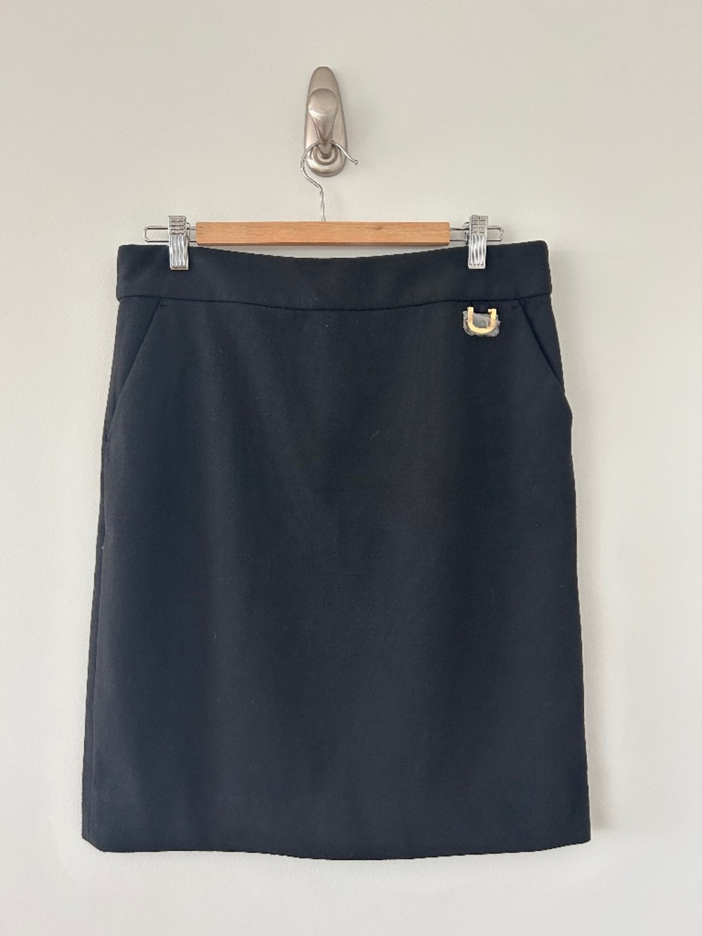 NWT Tory Burch Tracy Skirt in Black Sz L